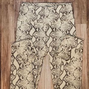 Gray Snakeskin leggings